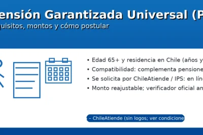 Pensión Garantizada Universal (PGU) en Chile: requisitos, montos y cómo postular — ChileAtiende/IPS, edad 65+ y pasos