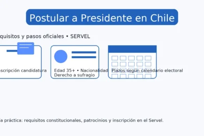 Postular a Presidente en Chile: requisitos y pasos oficiales del Servel Checklist de requisitos