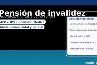 Pensión de invalidez en Chile: requisitos, montos y cómo solicitar