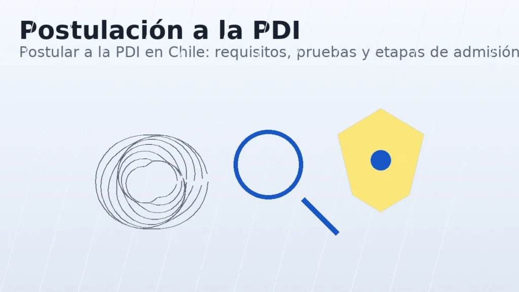 Postular a la PDI en Chile: requisitos, pruebas y etapas de admisión