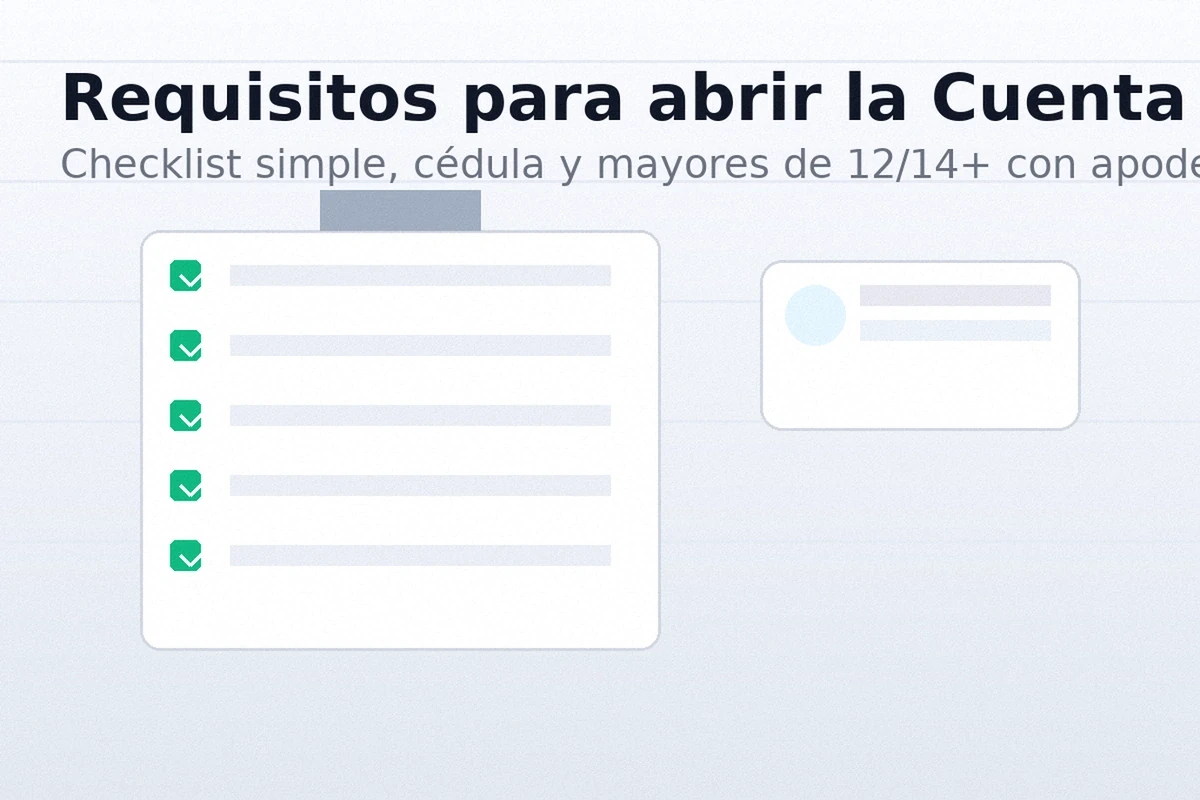 requisitos para abrir la Cuenta RUT: cédula vigente y verificación bási